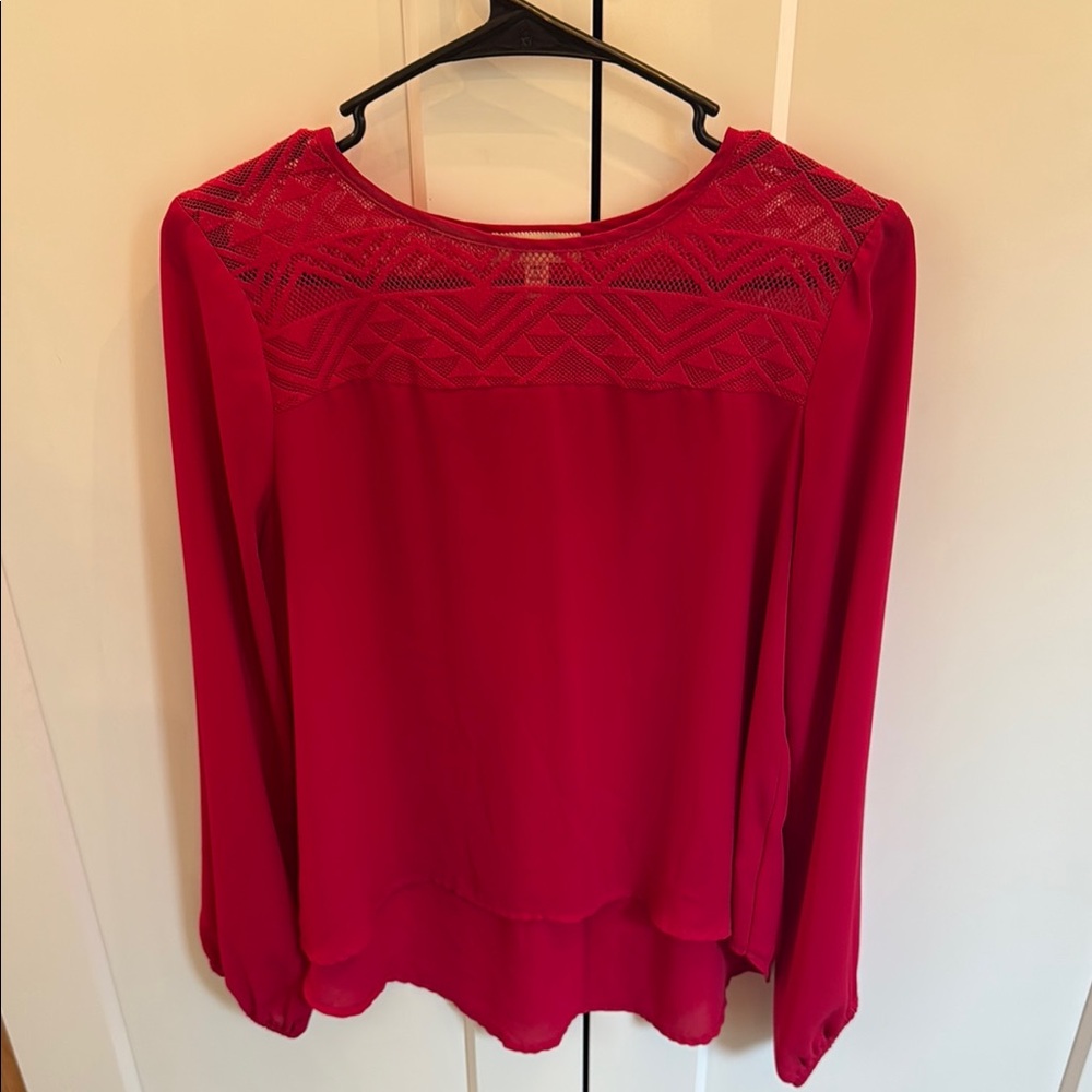 Elegant hot pink Women's Top